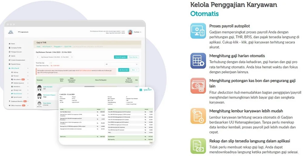 aplikasi lembur berbasis web Gadjian