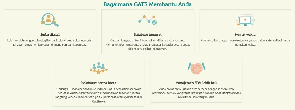 keunggulan aplikasi rekrutmen Gadjian