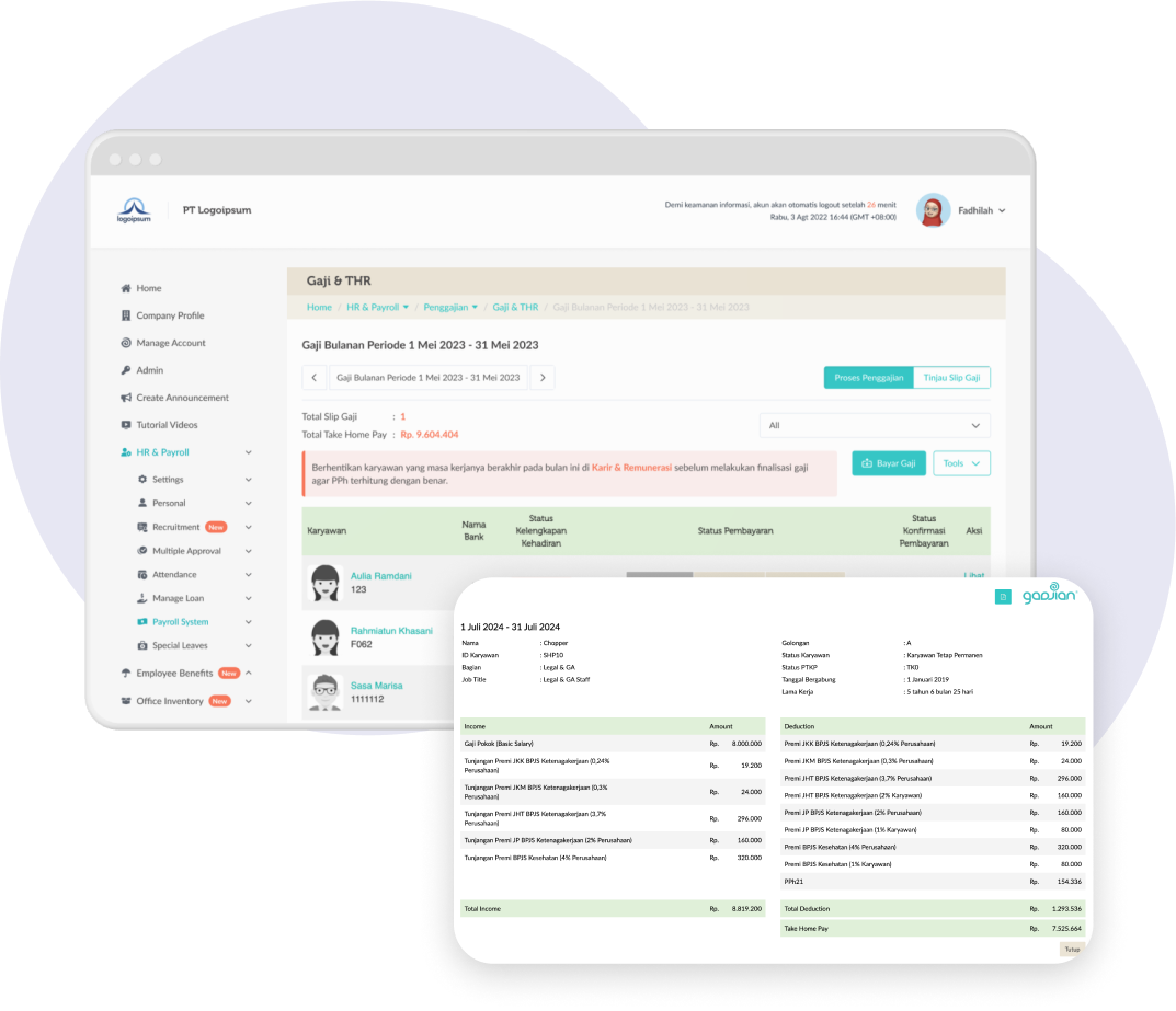 Kelola Penggajian Karyawan Otomatis